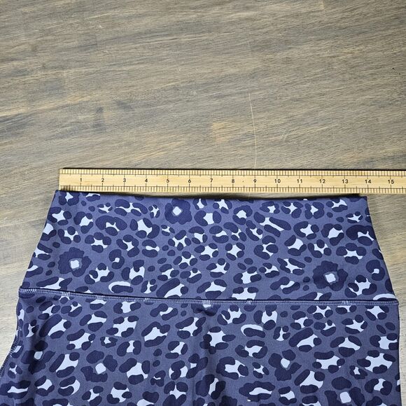 Offline By Aerie High Rise 7/8 Legging Blue Leopard Print Size XL Athleisure Gym - Picture 4 of 5